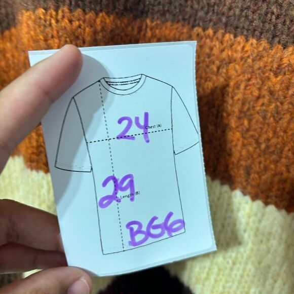 Urban Outfitters Super Soft Chunky Oversized Sweater Small Multicolor Crew Neck - Picture 7 of 7